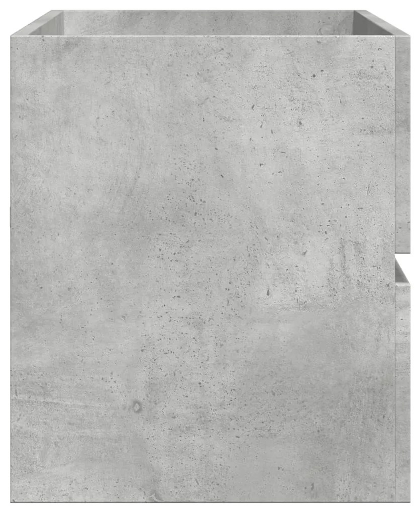 Armário lavatório 100x38,5x45 cm contraplacado cinzento cimento