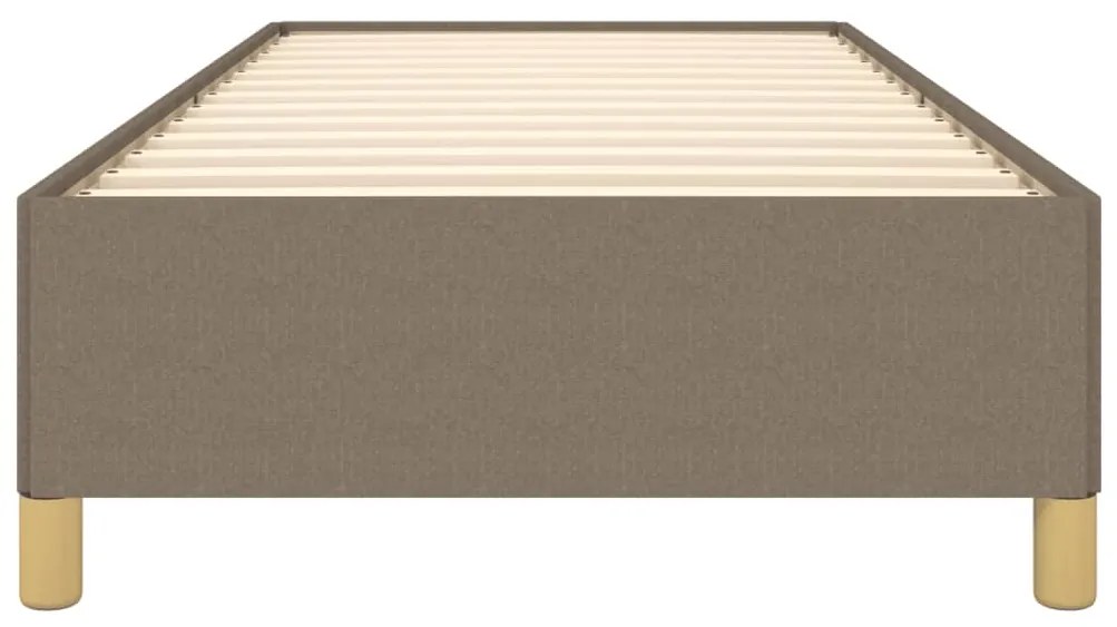 Estrutura de cama sem colchão 80x200 cm tecido cinzento