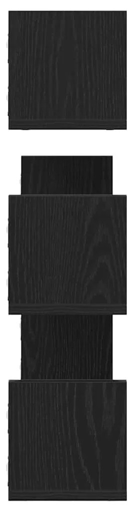 Prateleiras de parede 3 pcs deriv. de madeira carvalho preto