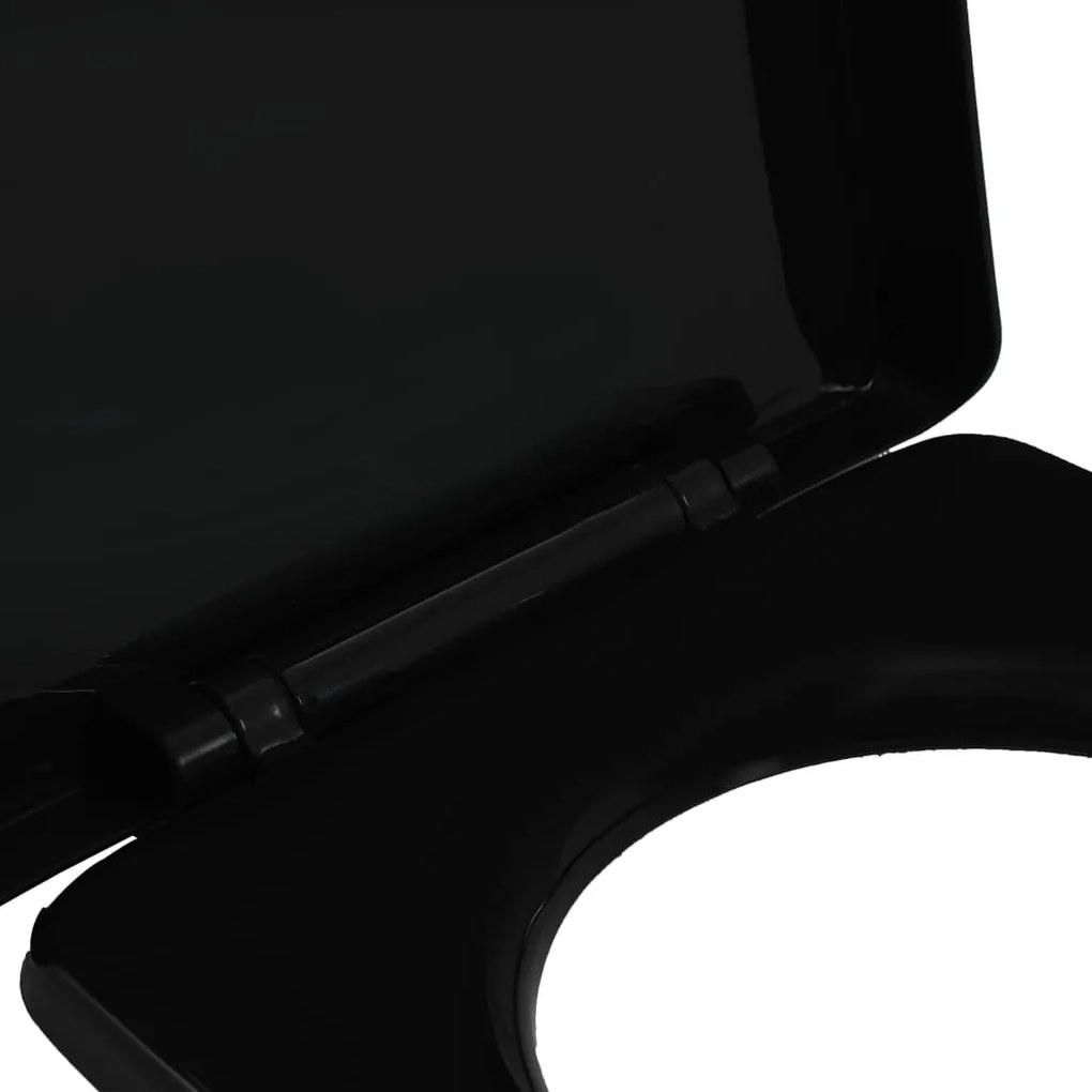 Tampo de sanita fecho suave com design remoção rápida preto