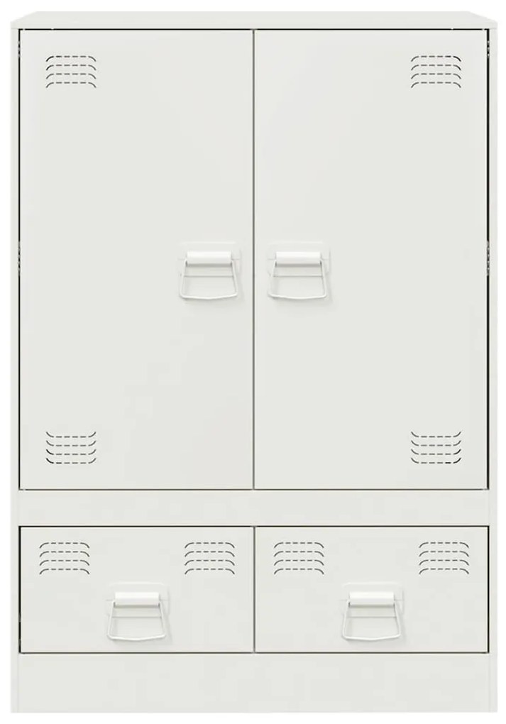 Aparador alto 67x39x95 cm aço branco