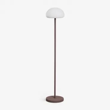 Candeeiro De Pé Led Sem Fios Para Exterior Em Ferro Zeliro Castanho Chocolate - Sklum