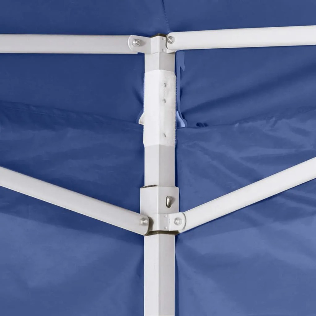 Tenda dobrável profissional festas 4 paredes 2x2 m aço azul