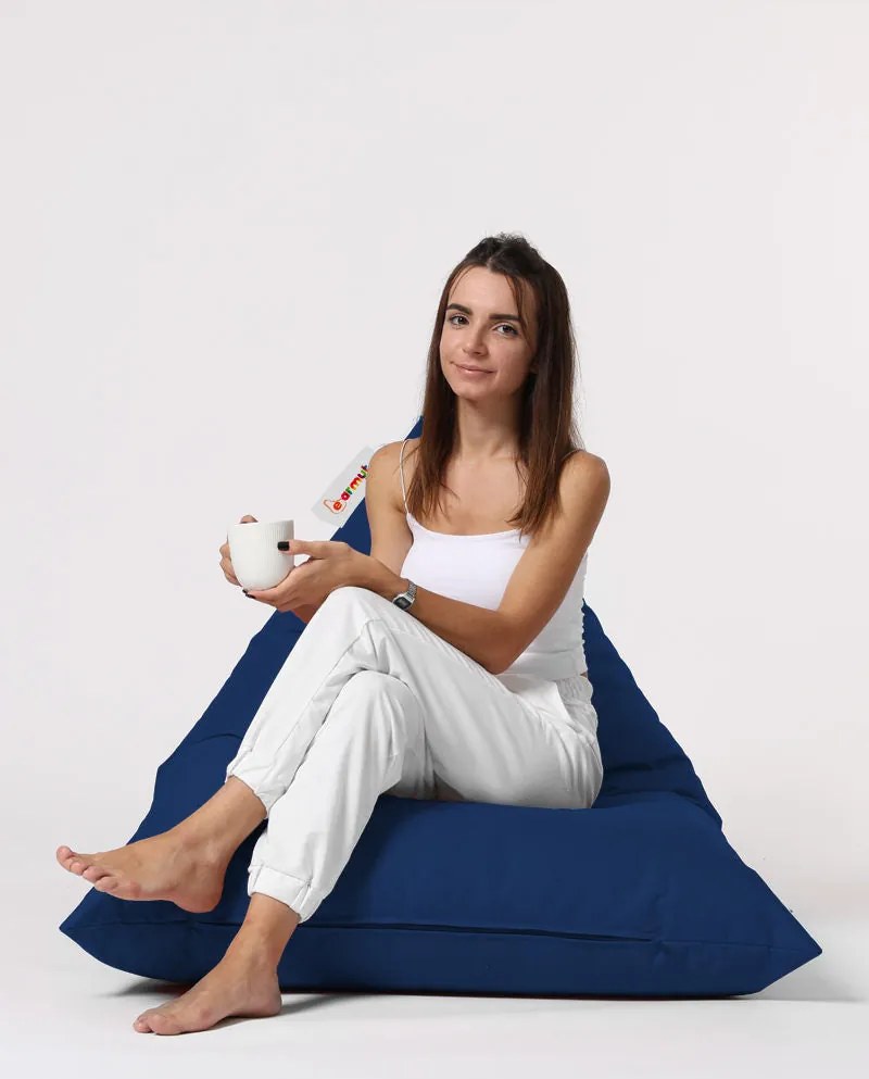 Pufe de Jardim Pyramid Big Bed – Azul Escuro – 145x35x90 cm | Tribo Ho
