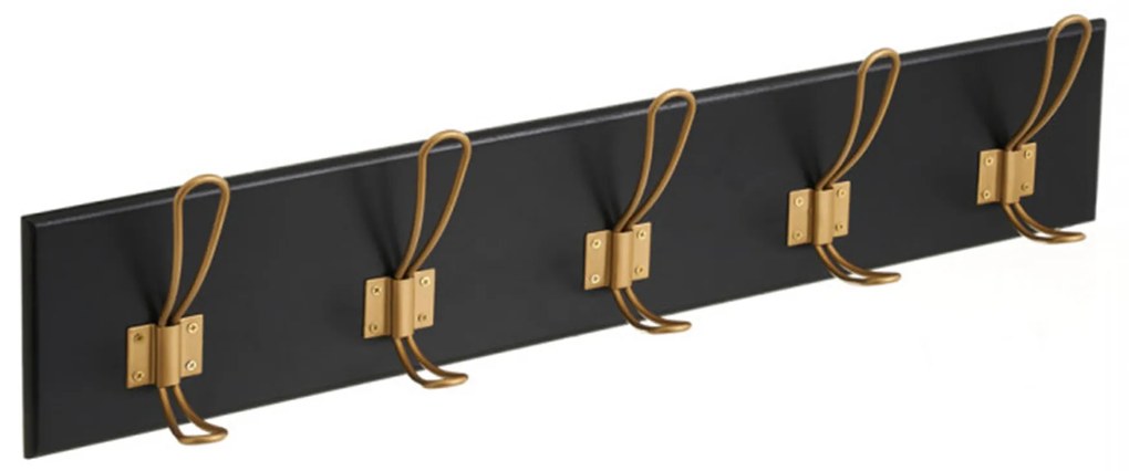 Cabide Parede 5 Ganchos 61X8.5X15CM