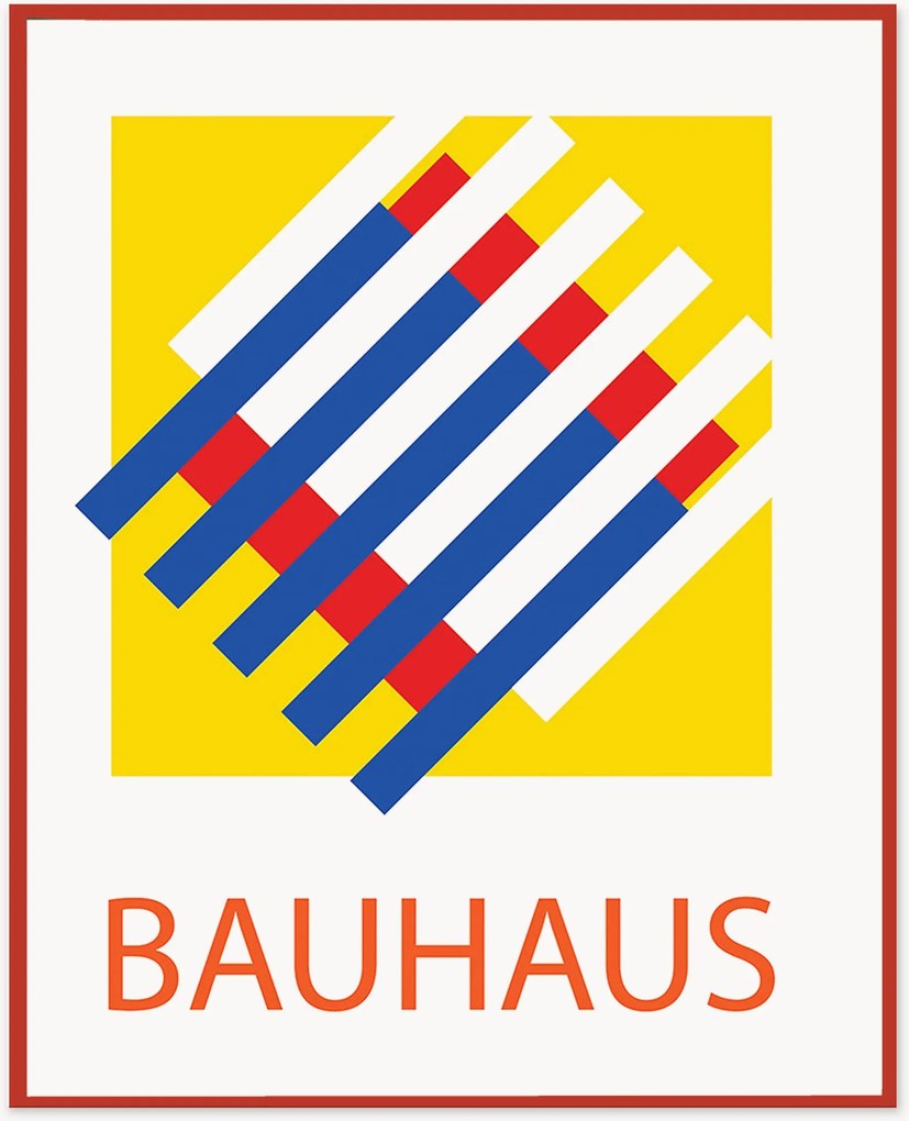 Impressão digital emoldurada Bauhaus Grill