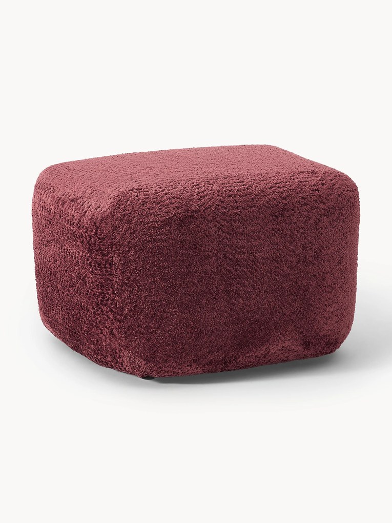 Pufe em teddy-bouclé Wolke