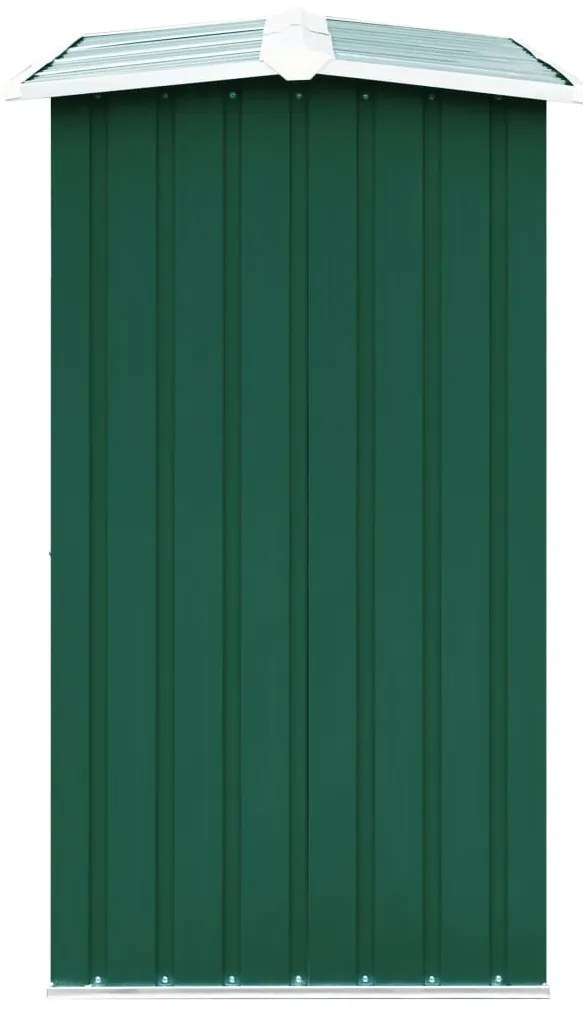 Abrigo para arrumação de troncos aço 172x91x154 cm verde