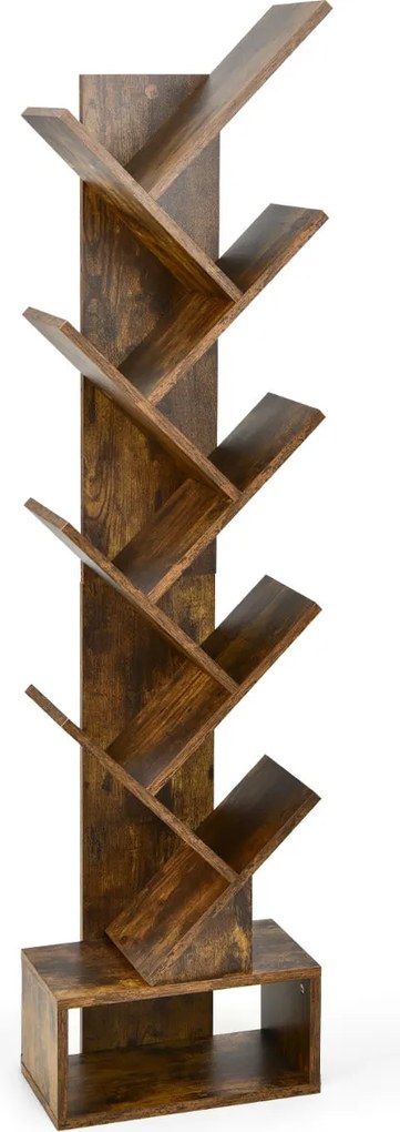 Estante "HILMA" em Forma de Árvore 38x21,5x149,5 cm – 10 Prateleiras e