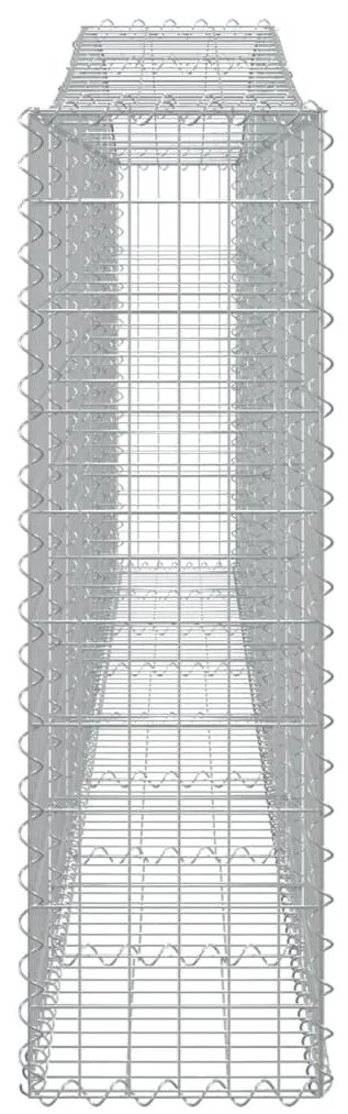 Cestos gabião arqueados 9pcs 400x30x100/120cm ferro galvanizado