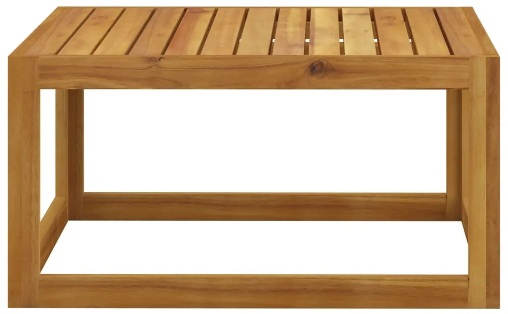 2 pcs conjunto de sofás de jardim com almofadão acácia maciça