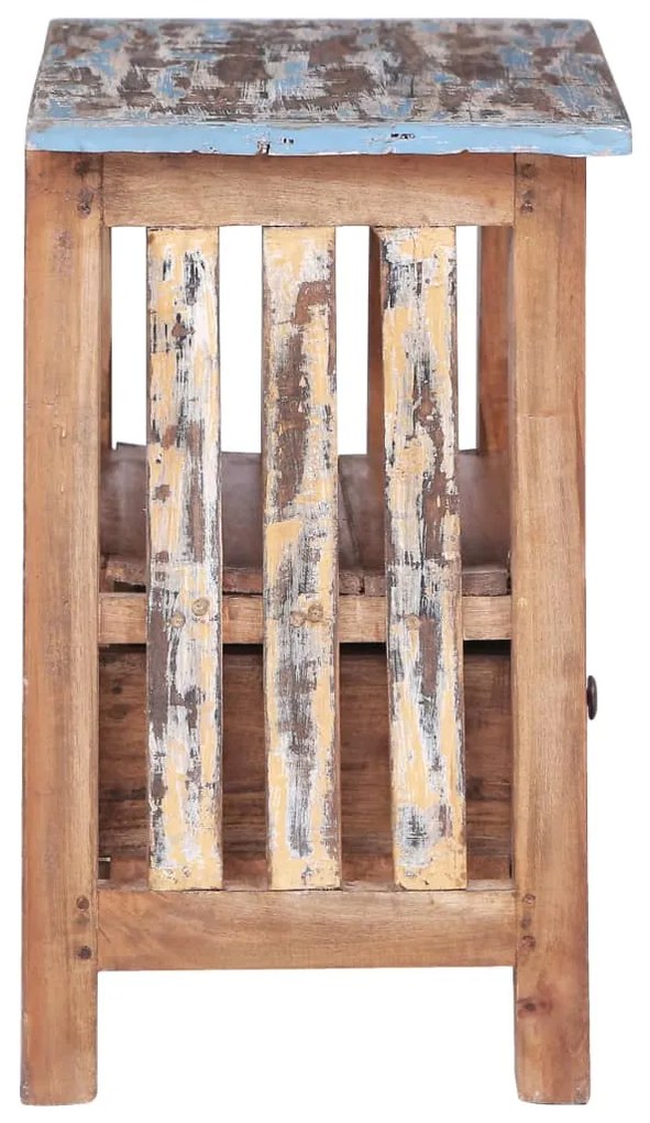 Mesa de cabeceira 41x30x50 cm madeira de mogno maciça