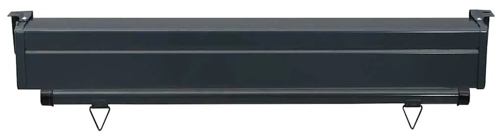 Toldo lateral para varanda 100x250 cm preto