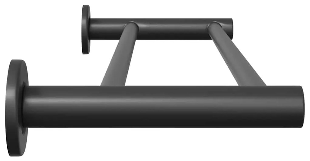 Suporte de Toalha Preto 61 x 14.5 x 5 cm Aço inoxidável