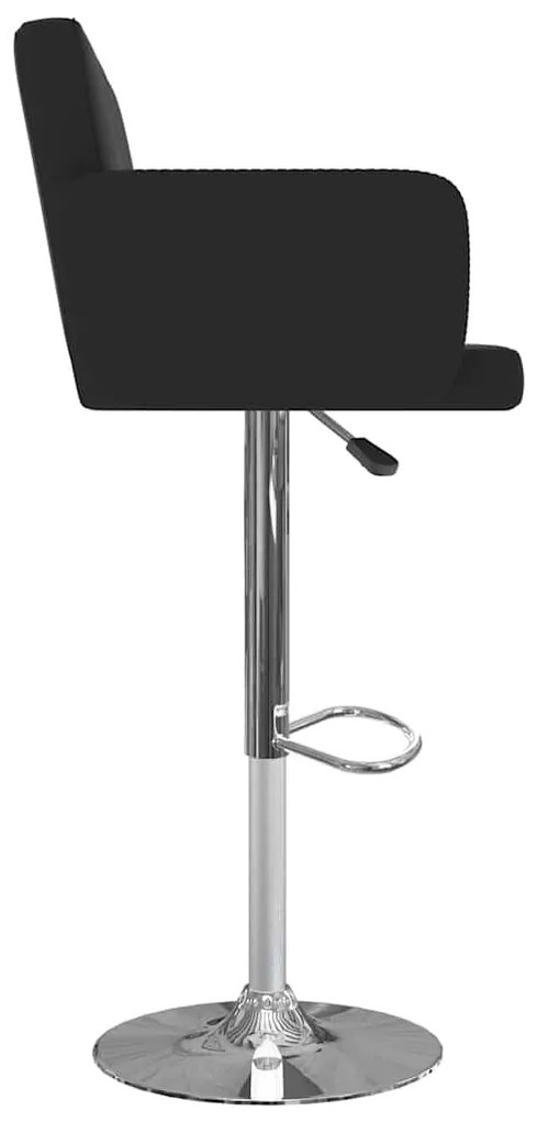 Bancos de bar 2 pcs couro artificial preto