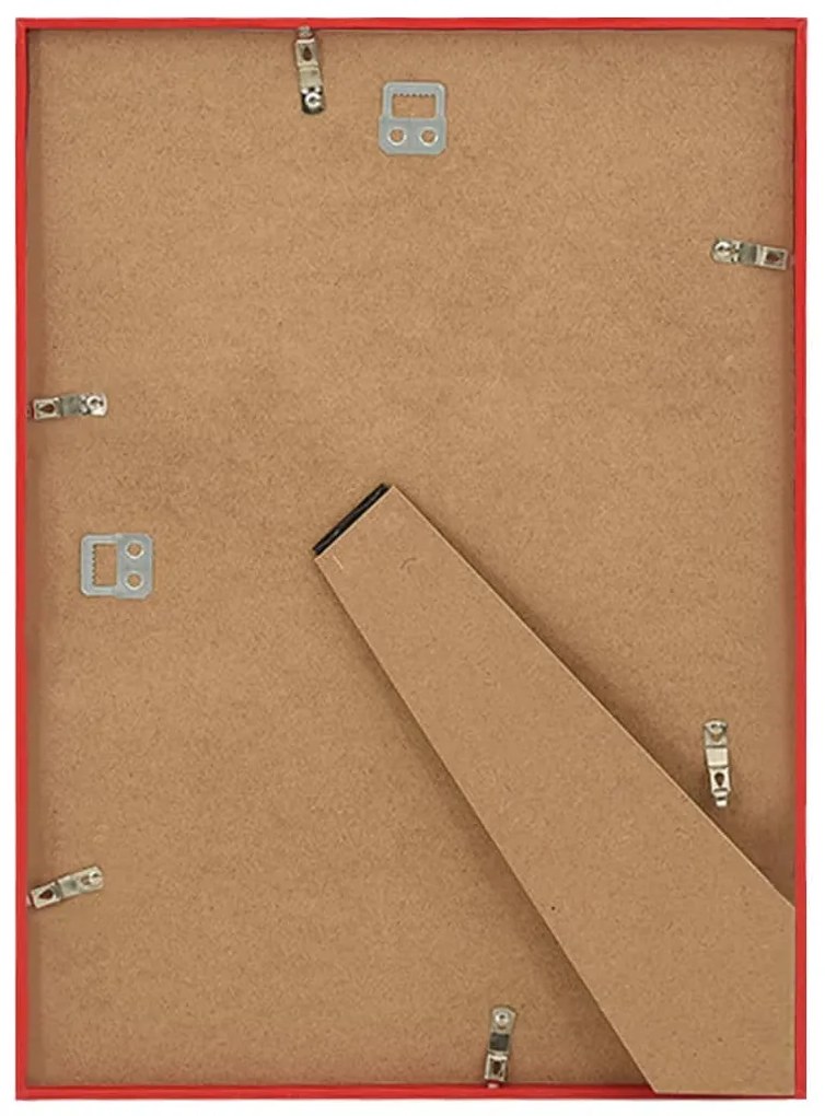 Molduras para parede ou mesa 5 pcs 70x90 cm MDF vermelho