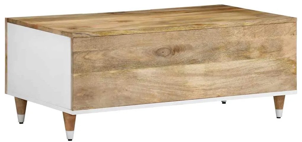 Mesa de centro 100x54x40 cm madeira de mangueira maciça