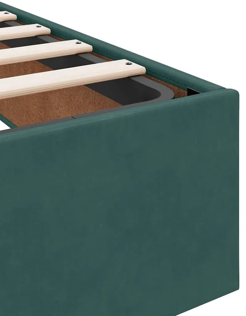 Estrutura da Cama Outros Verde-escuro 180 x 200 cm Veludo