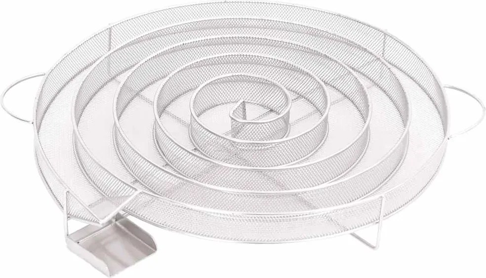 vidaXL Gerador de fumo frio redondo 33,5 cm aço inoxidável