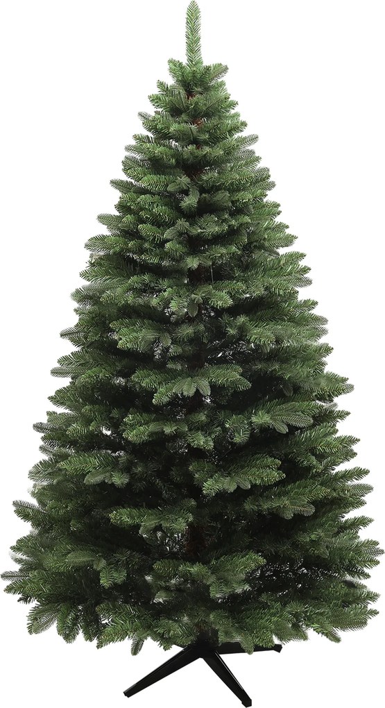 HOMCOM Árvore de Natal Artificial 180 cm com 1050 Ramos e Base de Aço Dobrável, Montagem Rápida, para Interior, Verde | Aosom Portugal