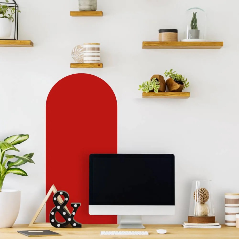 Autocolante OBLÚK - na parede por cima da secretária