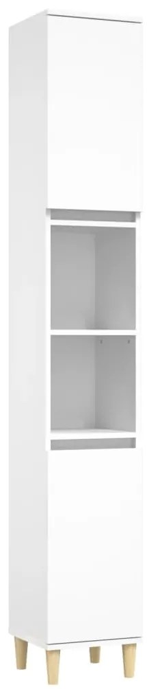 3 pcs conjunto móveis casa de banho derivados de madeira branco