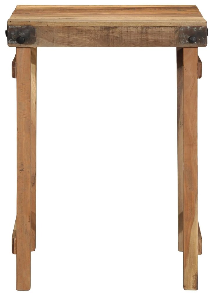 Mesa de Jantar vidaXL 55x60x76 cm em Madeira Recuperada