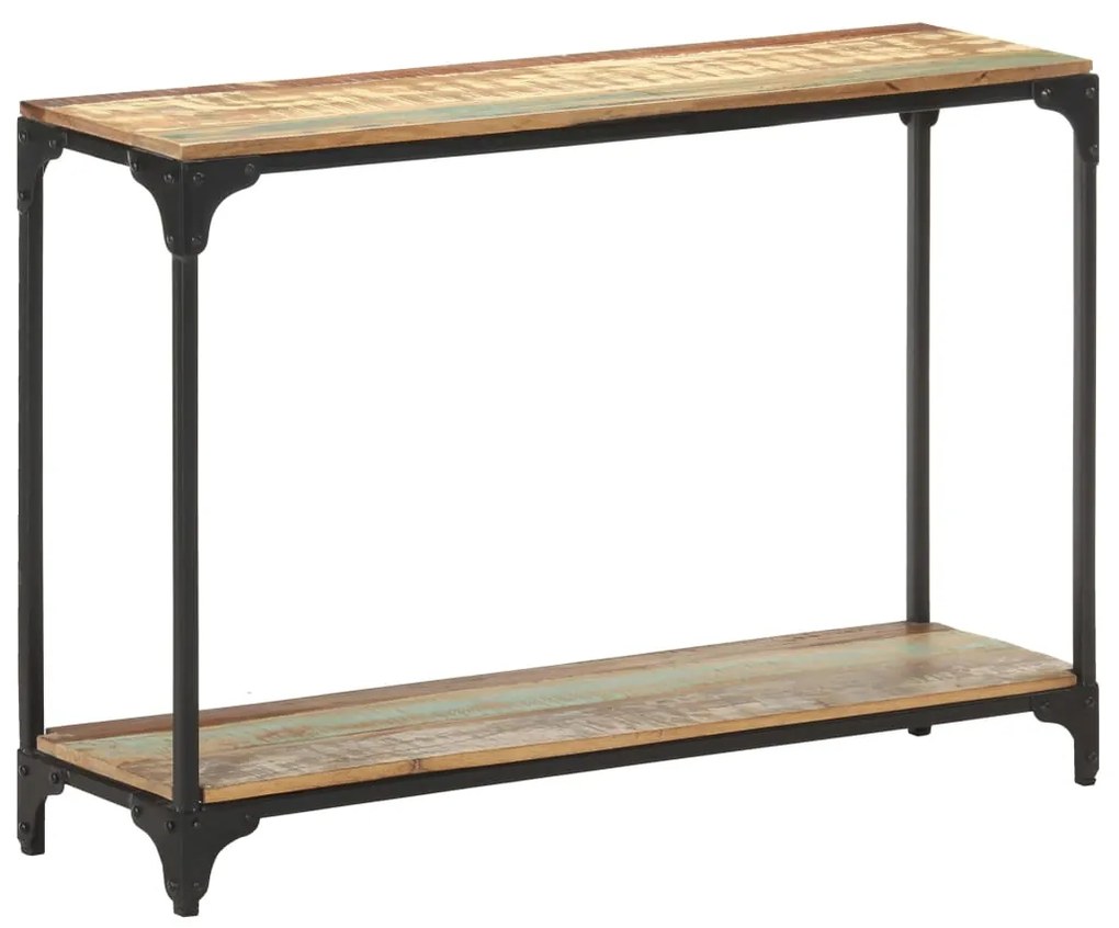 Mesa consola 110x30x75 cm madeira recuperada maciça