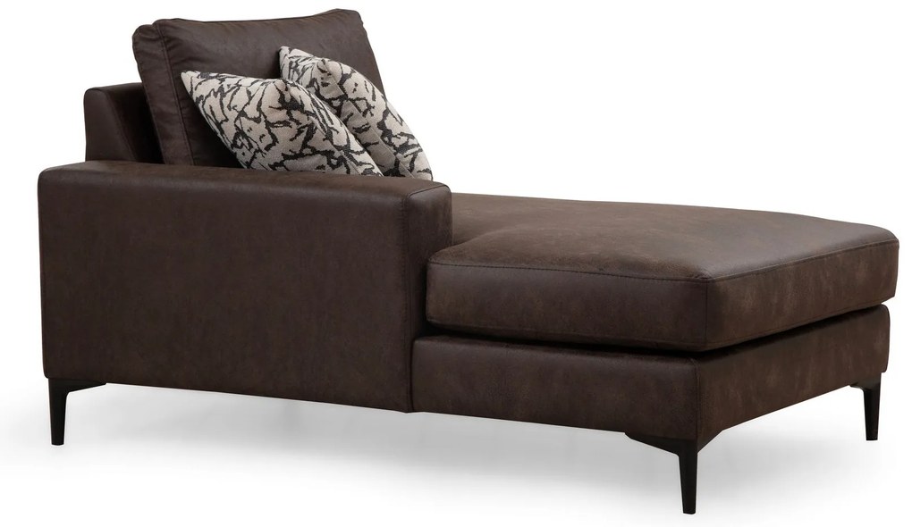 Sofá de Canto Porto Corner – Castanho – 155 cm x 314 cm x 200 cm