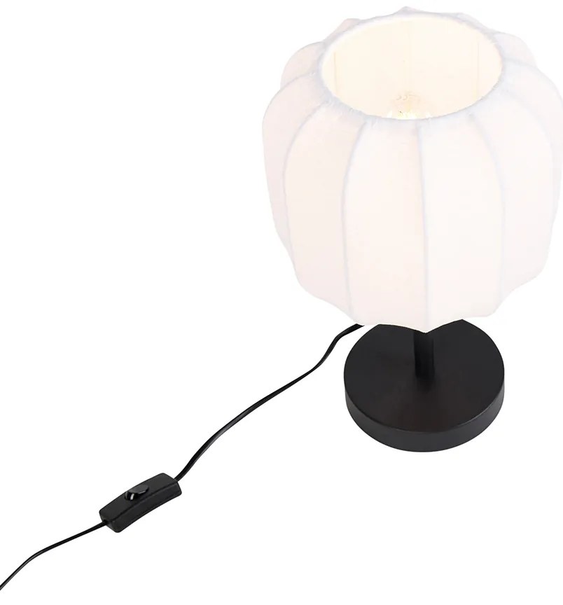 Candeeiro de mesa Japandi preto com branco - Madleine Japandi