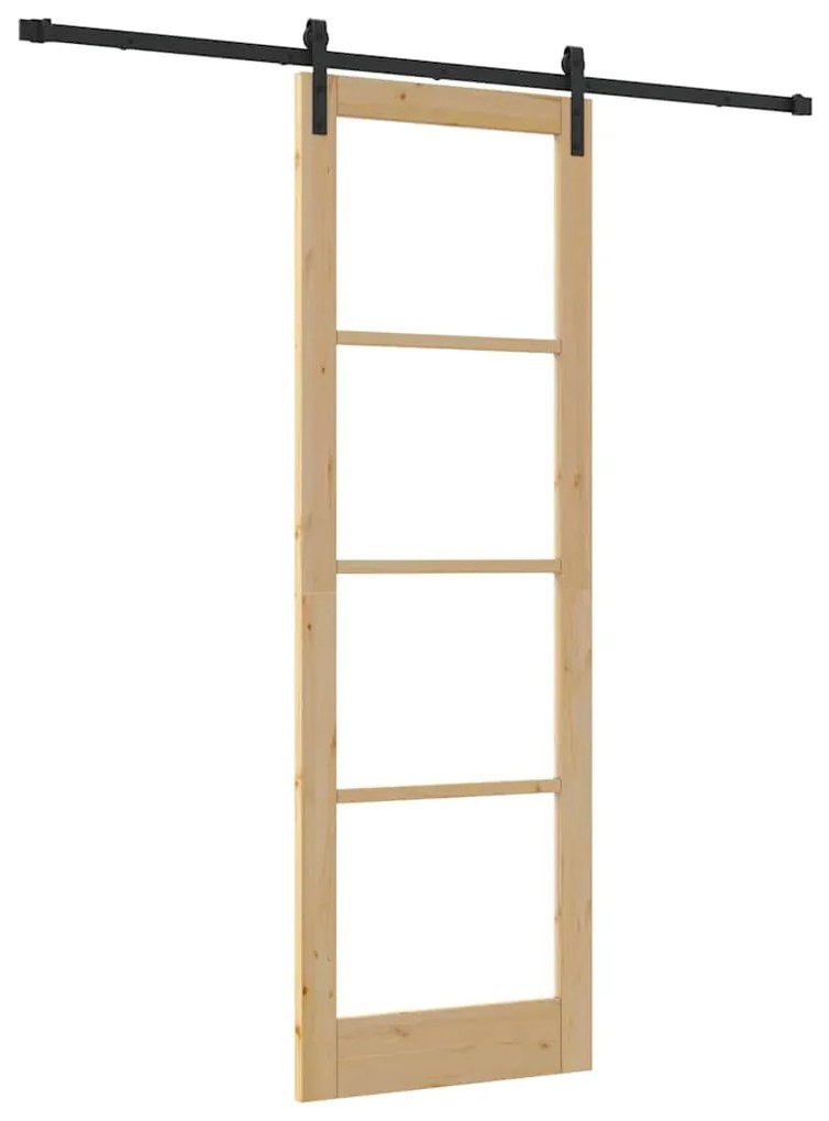 Porta Deslizante vidaXL com Conjunto de Ferragens 'ORKDAL'78x232 cm