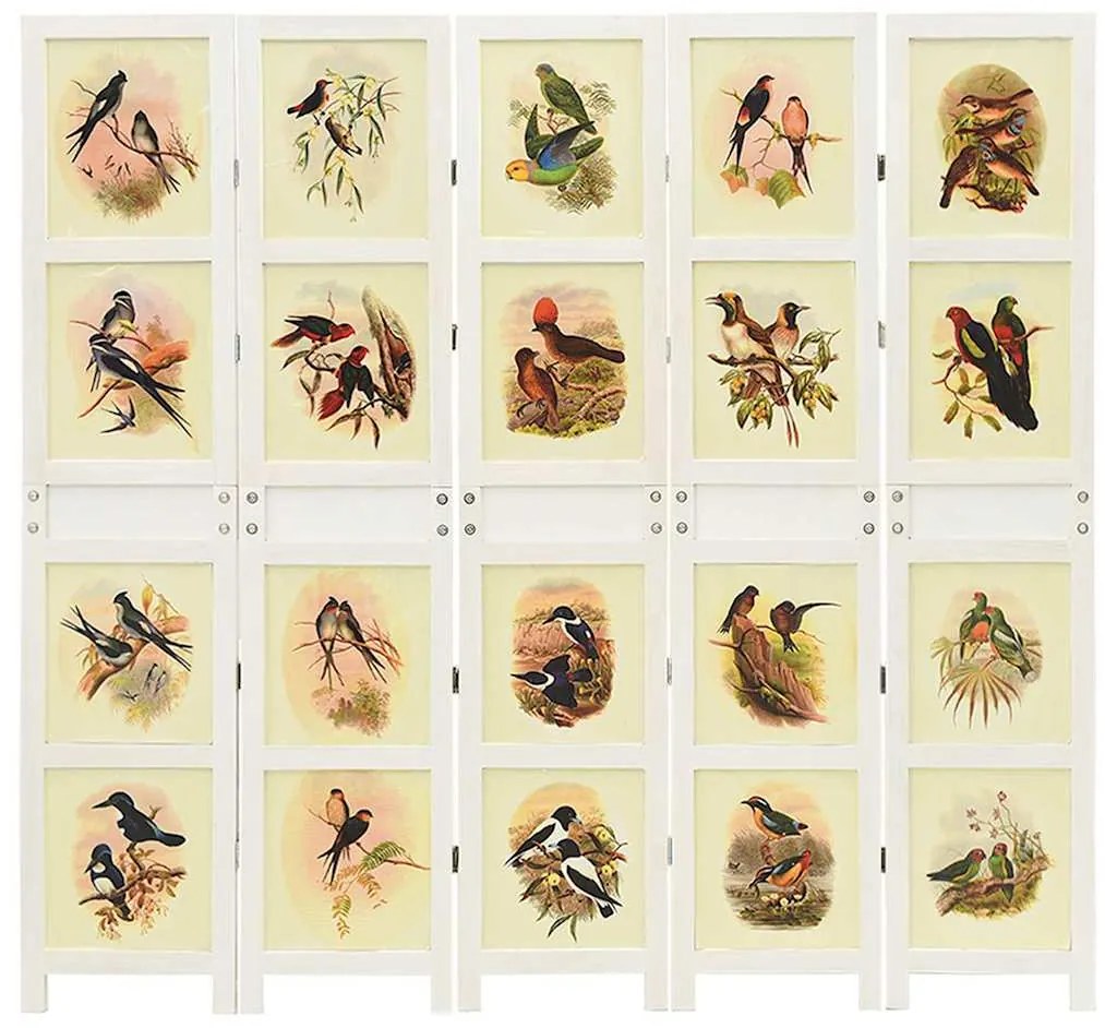 vidaXL Painel Romdivider Branco 212 x 165 cm MDF