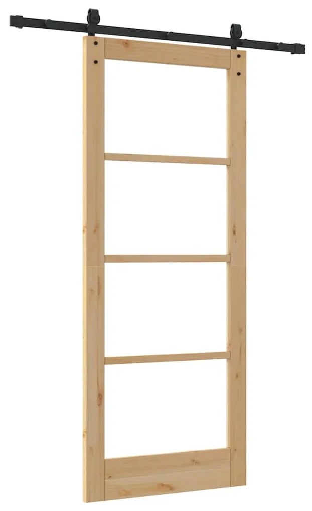 Porta de Correr vidaXL com Conjunto de Hardware 'ORKDAL'83x202 cm