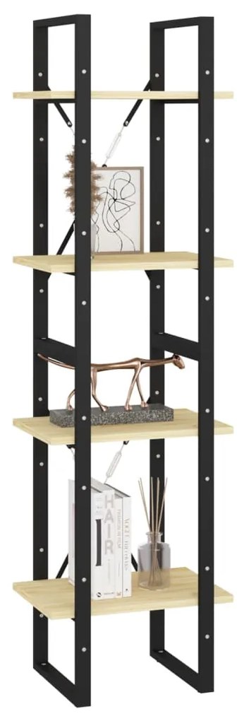 Estante com 4 prateleiras 40x30x140 cm pinho maciço
