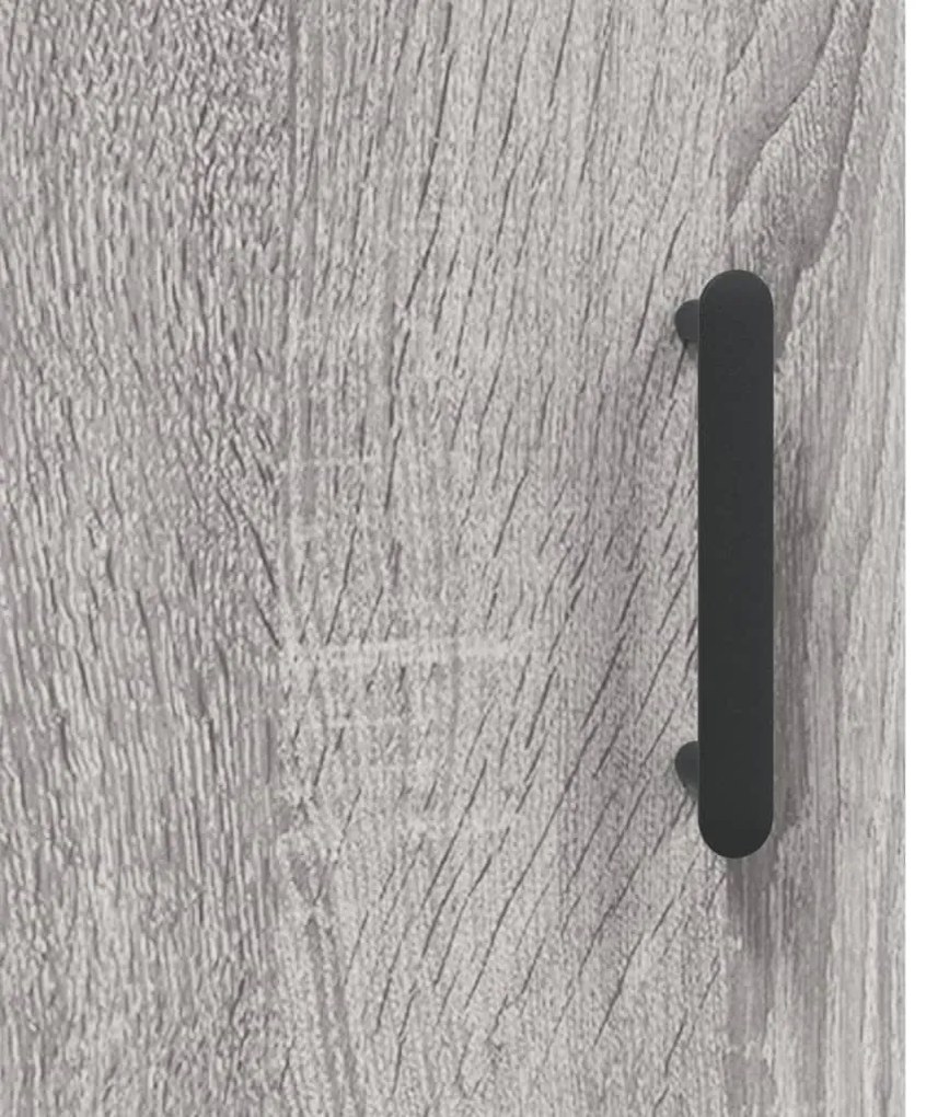 Armário de parede 34,5x34x90 cm cinzento sonoma