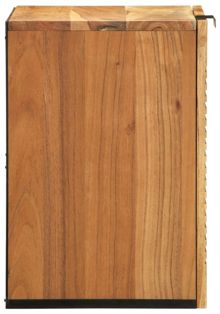Armário de Banheiro vidaXL Castanho, preto