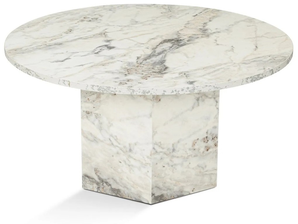 Mesa de Café Nova - Freesia Marble - 80cm x 40cm x 80cm