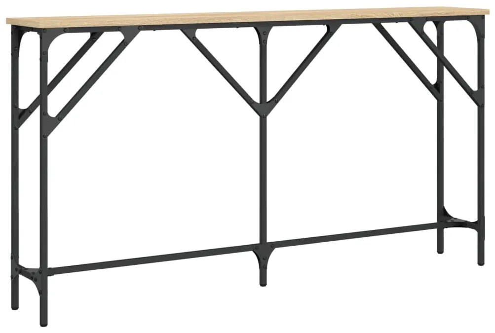 Mesa consola 140x23x75 cm derivados de madeira carvalho sonoma