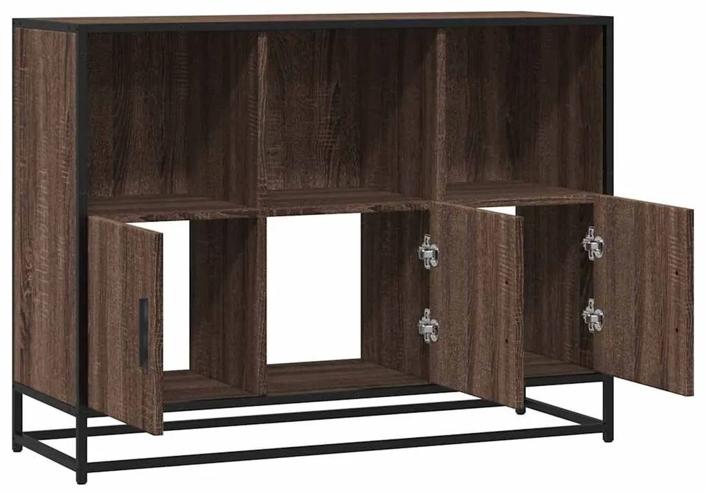 Aparador 100x35x76 cm derivados de madeira carvalho castanho