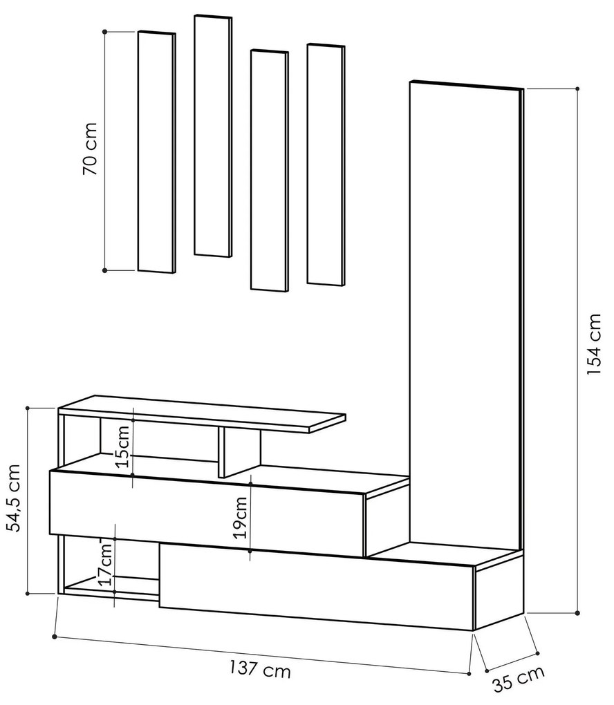 Secretária de Estudo Lima – Branco Nogueira – 120x75,4x60 cm