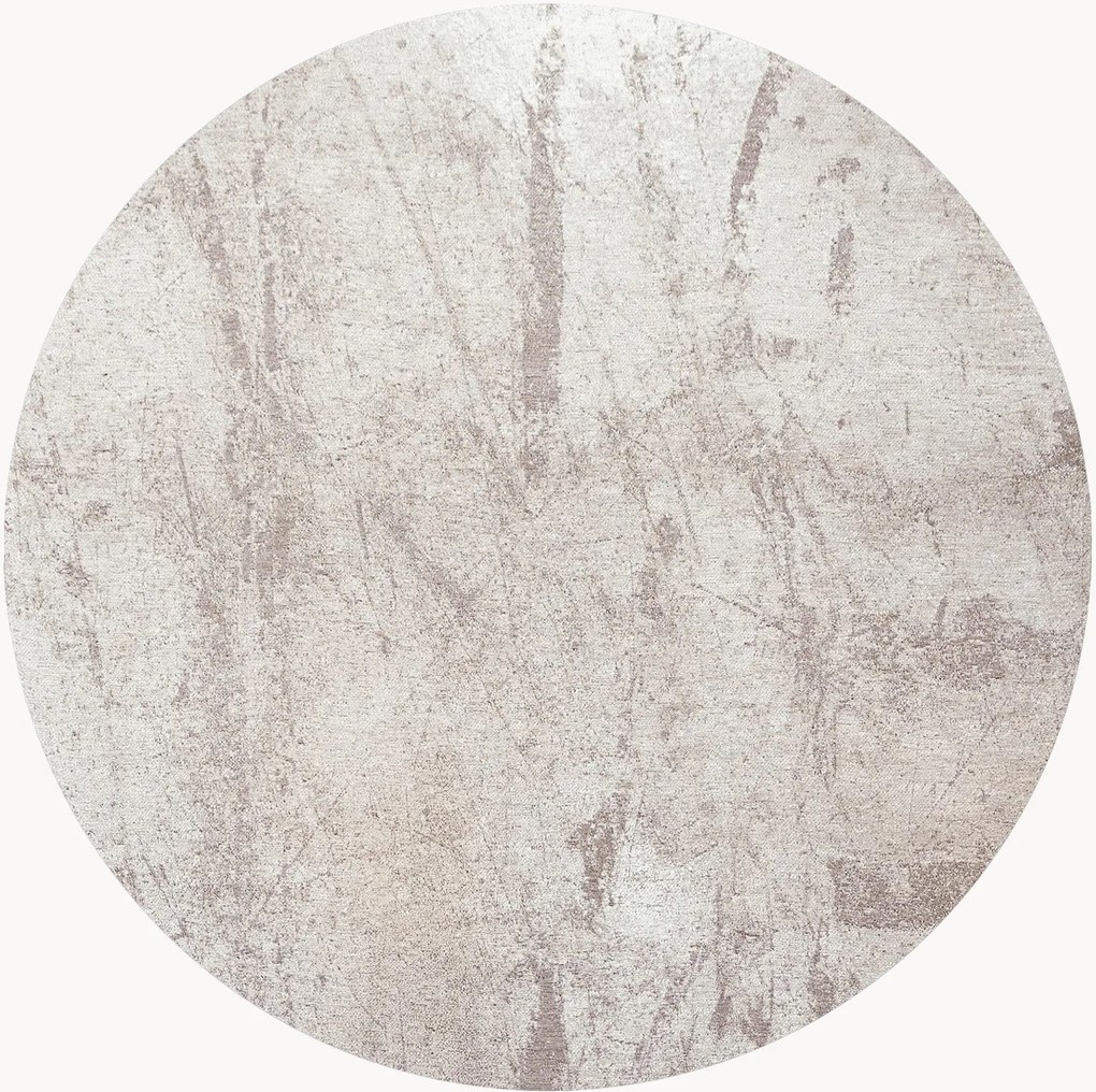 Tapete redondo lavável em jacquard para interior e exterior Sol