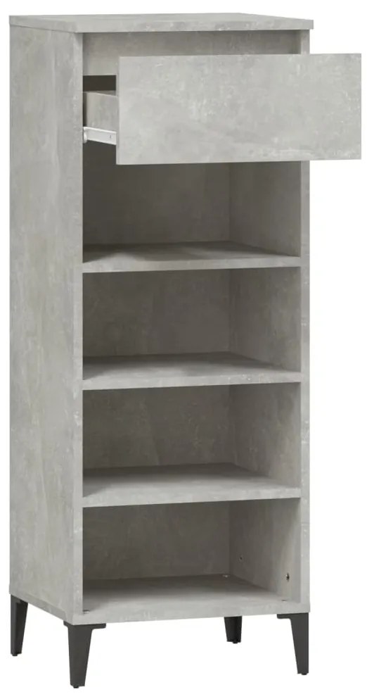 Sapateira 40x36x105 cm derivados de madeira cinzento cimento
