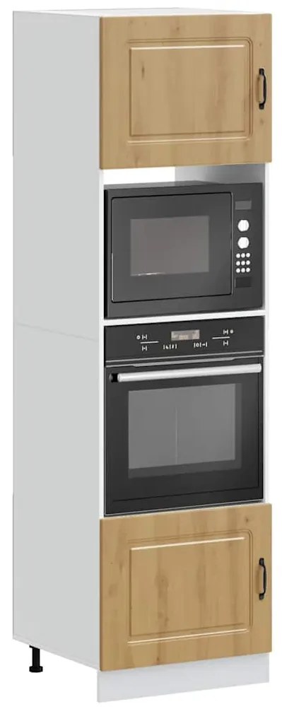 vidaXL Armários forno 2 pcs Lucca derivados madeira carvalho artisiano