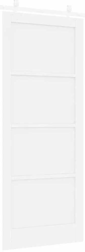 Porta Deslizante vidaXL com Conjunto de Ferragens Branca 86x211 cm Mad