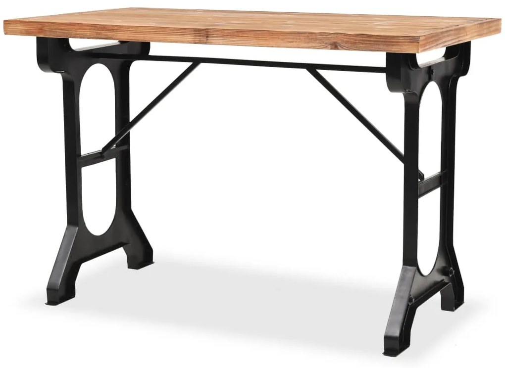 Mesa de jantar madeira de abeto maciça 122x65x82 cm