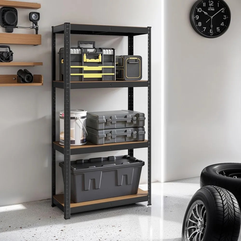 Estante de aço para cargas pesadas 40 x 80 x 160 cm preto