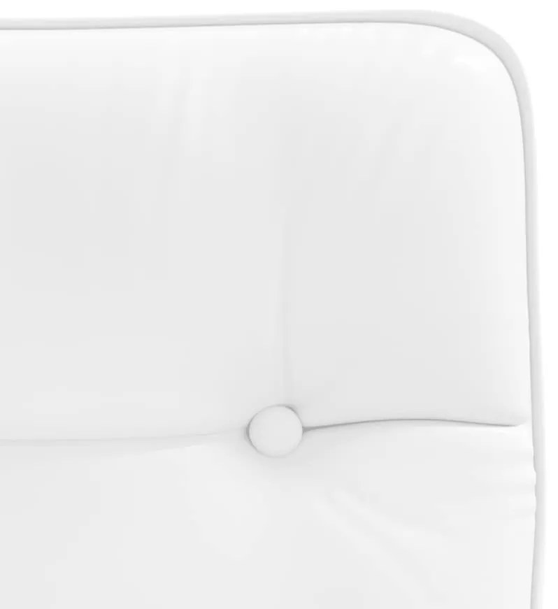Cadeiras de jantar 2 pcs couro artificial branco