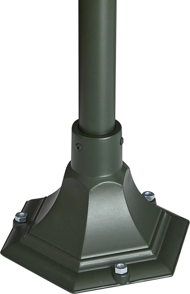 Lanterna de exterior clássica verde escura 135cm IP44 - Berta