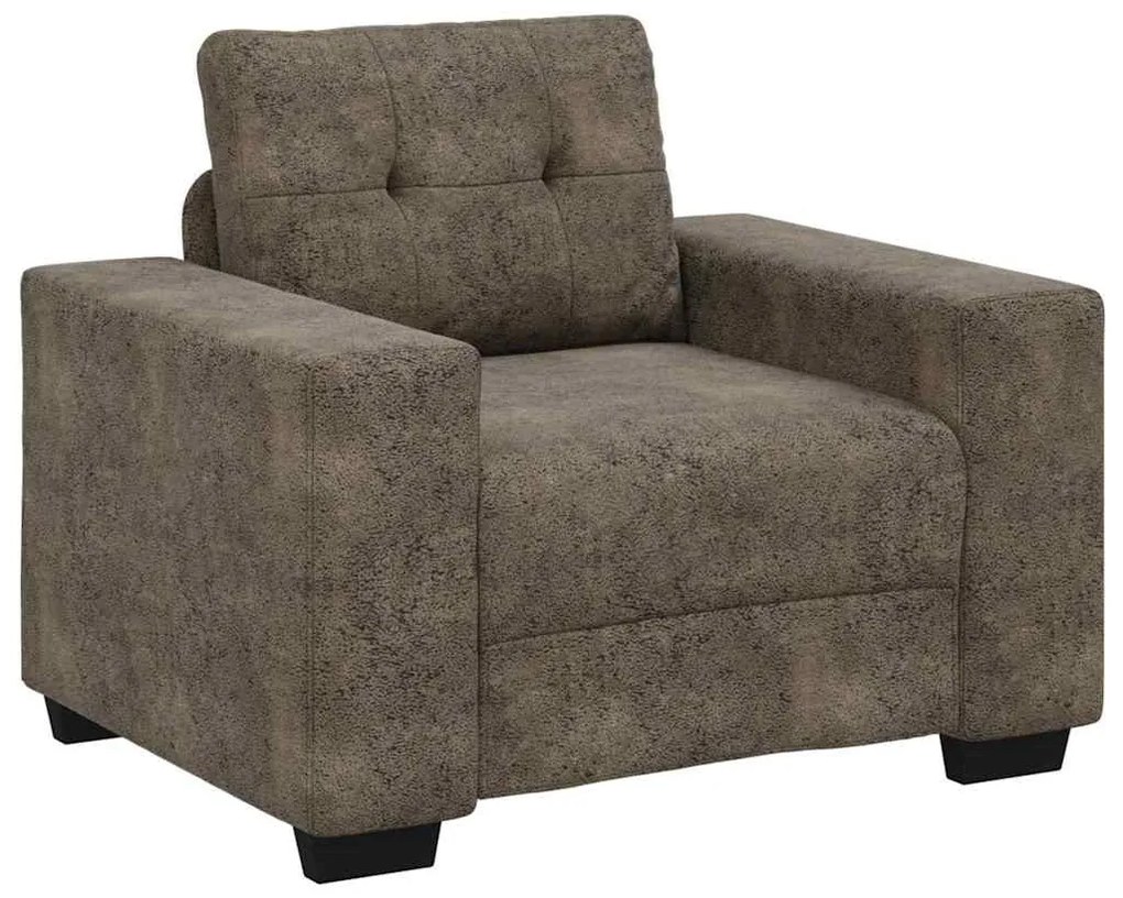 Poltrona vidaXL Cinza Escuro 59 cm em Couro Sintético
