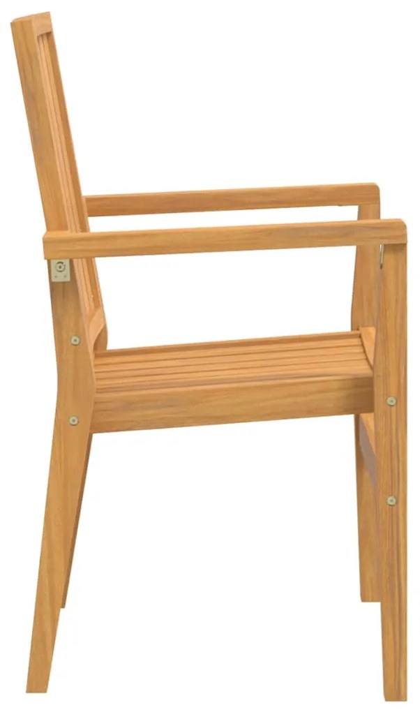 5 pcs conjunto de jantar p/ jardim madeira de teca maciça